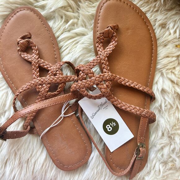 Universal Thread Braided Tan Sandals – New With Tags, Size 8.5 - Picture 1 of 1